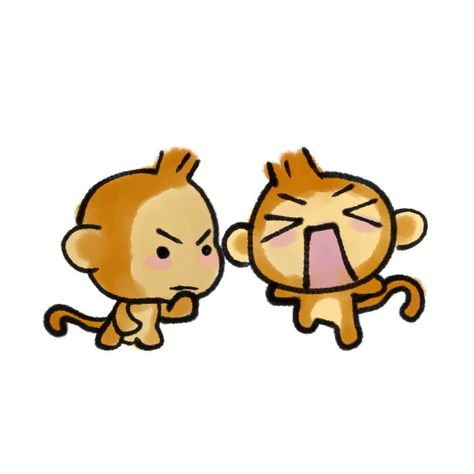 Monkey Couple Drawing, Monkey Cute Drawing, Monkey Matching Pfp, Monkey Cartoon Drawing, Cute Monkey Drawing, Monkey Drawings, Cute Monkey Cartoon, Monkey Pfp, Cartoon Monkeys