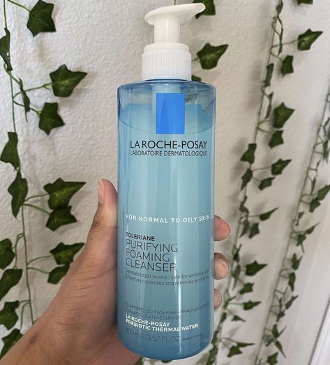 The La Roche-Posay Purifying Foaming cleanser helps clear my acne. - Malayna Fernandez Best Foaming Cleanser, Purifying Foaming Cleanser, Dhc Deep Cleansing Oil, Good Molecules, Licensed Esthetician, Deep Cleansing Oil, Excess Skin, Foaming Cleanser, For Glowing Skin