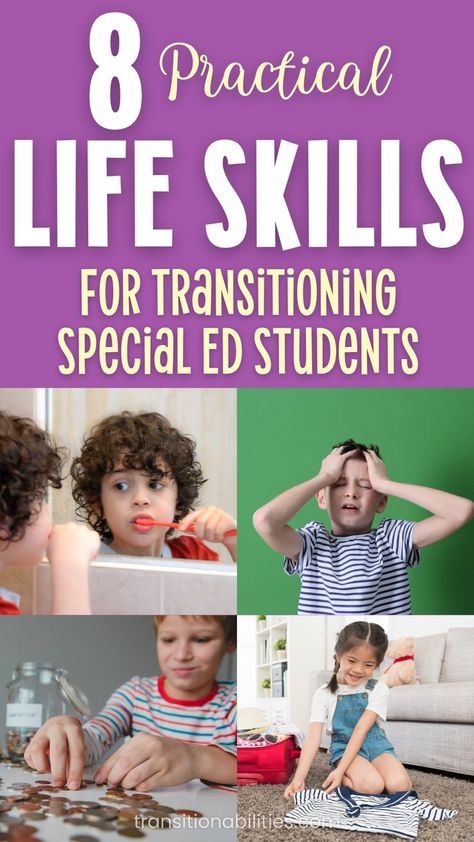 8 Essential Life Skills to Teach at Home	8 Practical Life Skills for Transitioning Special Ed Students Life Skills Curriculum Special Education, Life Skills Activities For Special Needs, Functional Life Skills Special Education, Special Education Classroom Setup, Vocational Activities, Independent Living Skills, Special Education Life Skills, Social Emotional Health, Life Skills Curriculum