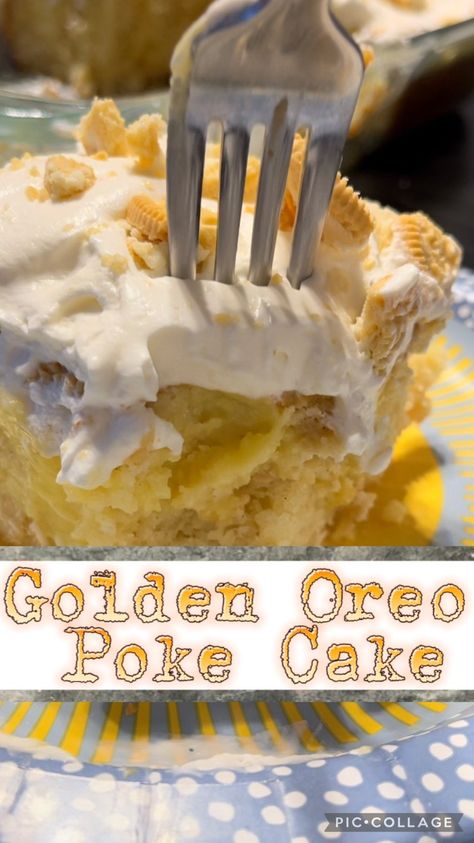 Golden Oreo Birthday Cake, Golden Oreo Poke Cake, Golden Oreo Desserts, Golden Oreo Cake, Sand Dessert, Oreo Box, Cake For His Birthday, Oreo Birthday Cake, Oreo Dessert Recipes