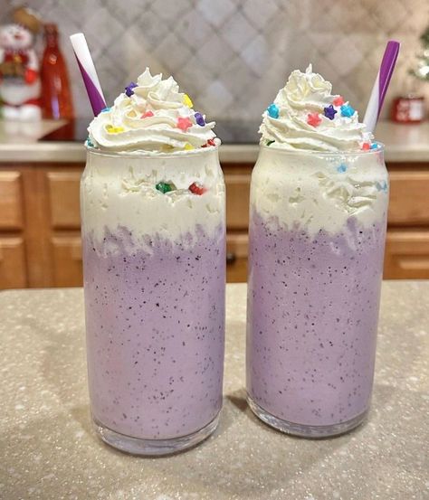 Grimace Shake Recipe Grimace Shake Recipe, Grimace Shake, Mixed Berry Jam, Purple Food Coloring, Purple Food, Blueberry Juice, Berry Jam, Fruit Preserves, Citrus Juice