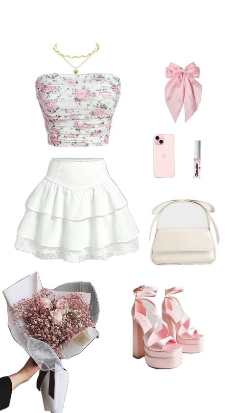 Different Aesthetics, Floral Outfit, Pink Outfit, Outfits Ideas, Fitness Inspo, Concert Outfit, Date Night Outfit, Spring Outfit, Trendy Fashion