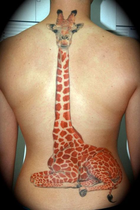 Spine Tattoo Ideas | Designs for Spine Tattoos Giraffe Tattoo, Design Your Own Tattoo, Tattoo Zeichnungen, Back Tattoos For Guys, A Giraffe, Spine Tattoo, Spine Tattoos, Back Tattoos, Skin Art