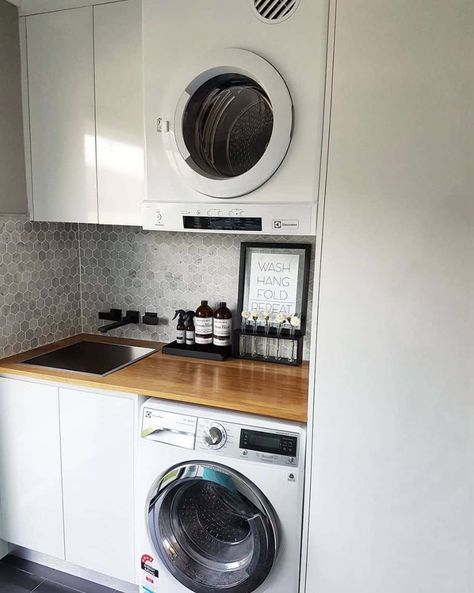 15 small laundry room organizing ideas you'll love loads | Livabl Euro Laundry, Laundry Reno, Laundry Cupboard, Laundry Room Organization Storage, Laundry Room Storage Shelves, House Colour, Modern Laundry, Small Laundry Room Organization, Room Storage Diy