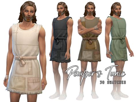 Sims 4 Barbarian Cc, Sims 4 Greek, Sims 4 Medieval Cc, Sims 4 Medieval, Back To School Uniform, Sims Medieval, Toddler Boy Summer, Medieval Clothes, Sims Ideas