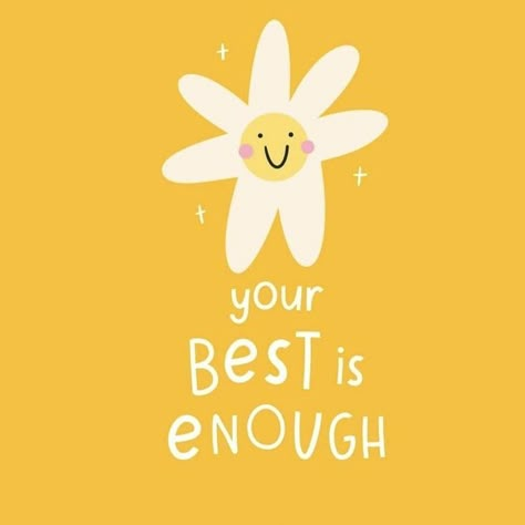 Your Best Is Enough, Yellow Card, Postpartum Fitness, Moms To Be, Classroom Quotes, Happy Words, Happy Thoughts, Yellow Background, Fitness And Health