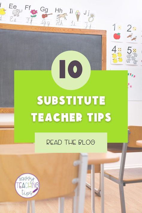 If you're a substitute teacher then you should check out our blog post that offers 10 tips for substitute teachers to help make your day in the classroom easy and fun! Discover substitute teacher ideas and elementary classroom activities. Substitute teaching is so rewarding and if you come prepared then you will have a great experience in the classroom. Follow Savvy Teaching Tips for more teacher tips and hacks, as well as early elementary resources. Elementary Classroom Activities, Substitute Teacher Ideas, Elementary Substitute Teacher, Substitute Teacher Tips, Elementary Worksheets, Effective Classroom Management, Substitute Teaching, Holiday Activities For Kids, Early Elementary Resources