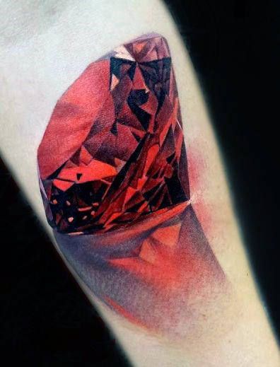 Top 103 Realism Tattoo Ideas [2020 Inspiration Guide] Ruby Tattoo, Diamond Tattoo Designs, Diamond Tattoo, Gem Tattoo, Jewel Tattoo, Shape Tattoo, Diamond Tattoos, Cheryl Cole, 3d Tattoos