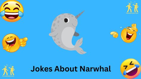 Get ready for a whale of a time with these hilarious narwhal jokes! These mythical “unicorns of the sea” may be fascinating creatures, but they also provide plenty of opportunities for laughter. From their unique tusks to their playful antics, these narwhal jokes are sure to tickle your funny bone. Narwhal Pictures, Narwhal Photo, Narwhal Cartoon, Cute Whale Puns, Not Quite Narwhal, A Whale, Narwhal, You Funny, Bones Funny