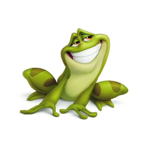 *THE FROG/PRINCE NAVEEN ~ The Princess and the Frog (2009) Naveen Disney, Frog Character, Frosch Illustration, Frog Quotes, Hulk Character, Prince Naveen, Circus Characters, Princesa Tiana, Cartoon Frog