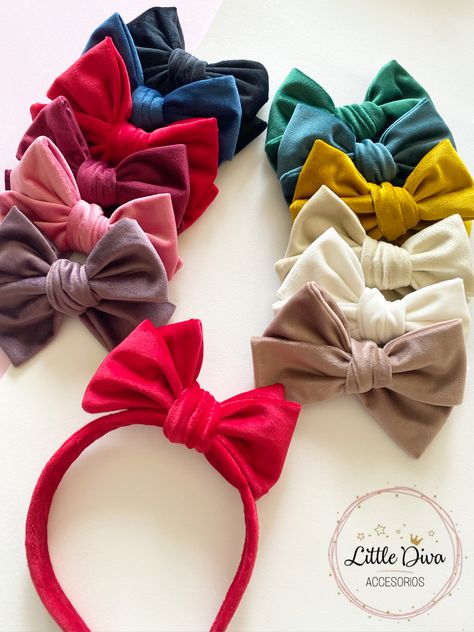 Velvet Hairband, Diy Hair Accessories Ribbon, Brooch Diy, Crochet Business, Diy Hair Bows, Diy Hair Accessories, How To Make Bows, Baby Headbands, Diy Hairstyles