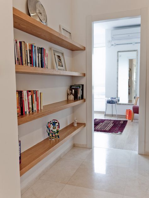 Bookshelf At End Of Hallway, Bookcase In Hallway Ideas, Book Shelf Hallway, Hallway Library Ideas Narrow, Hallway Shelving Ideas, Book Shelves In Hallway, Bookshelf In Hallway, Hall Bookshelf Ideas, Bookshelf In Entryway