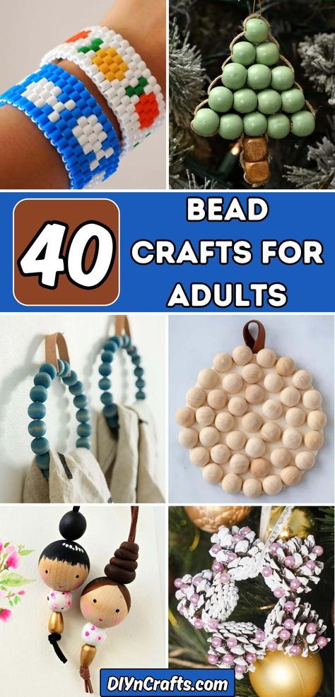 38 Bead Crafts for Adults - DIY & Crafts Crafts Using Beads Diy Projects, What To Do With Beads Diy, Crafts With Beads For Adults, Pony Bead Crafts For Adults, Bead Art Projects Craft Ideas, Beaded Crafts To Sell, Beaded Crafts For Adults, Bead Crafts For Adults, Diy Kaleidoscope