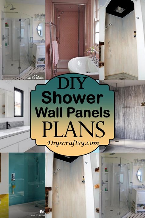 Cheap Bathroom Wall Covering Ideas, Alternative Shower Walls, Fake Tile Shower Walls, Wallpaper Shower Walls, Diy Cheap Shower Walls, Cheap Shower Remodel Diy, Epoxy Shower Wall Diy, Waterproof Panels For Bathroom, Shower Acrylic Panel