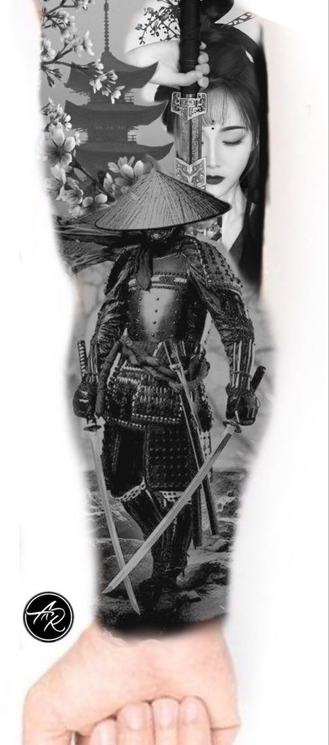 Japanese Samari Tattoo Designs, Japan Samurai Tattoo Warriors, Last Samurai Tattoo, Japanese Samurai Tattoo Design Warriors, Sumari Warrior Tattoo, Geisha And Samurai Tattoo, Japanese Tattoos Samurai, Samurai Tatoos, Samurai Tattoo Design Warriors