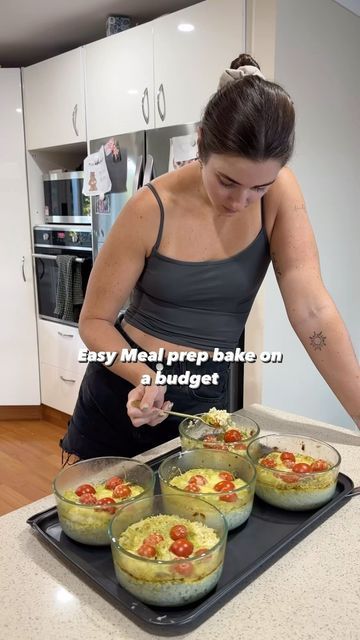 DANI GUY on Instagram: "We are back with another episode of easy bake meal prep ideas on a budget. I know how much you guys are loving these ones, so today I’m sharing an easy pesto chicken bake. Comment ‘PESTO’ below if you want a copy of the recipe and I’ll DM it straight to you 🙌🏼" Meal Prep Pesto Chicken, Chicken Pesto Meal Prep, Chicken Bake Meal Prep, Chicken Pesto Bake Meal Prep, Easy Meal Prep Dinners For The Week, Pesto Meal Prep, Bake Meal Prep, Chicken Pesto Bake, Oven Chicken And Rice