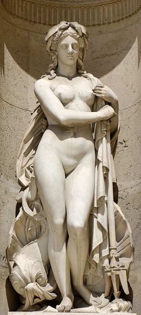 Louvre Palace, Greek Mythology Statue, Goddess Of The Sea, Roman Sculpture, Greek And Roman Mythology, Ancient Sculpture, The Louvre, Louvre Museum, Marble Statues