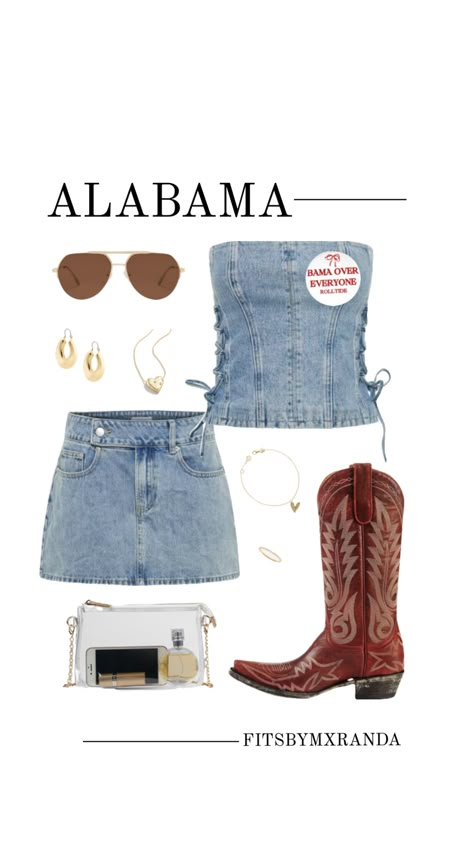 ALABAMA GAMEDAY OUTFIT | Shop the look #outfitinspo #gameday #gamedayfit #gamedayoutfit #outfit #alabama Gameday Outfit Alabama, Bama Gameday Outfit, 21 Birthday Outfit, Alabama Gameday Outfit, Bama Gameday, Fsu Gameday, Rush Week Outfits, Cute College Outfits, College Gameday Outfits