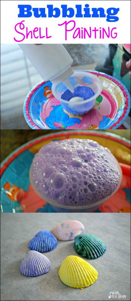 This bubbling shell craft is a great way to decorate shells saved from beach trips and a fun art and science activity for kids as well! Science Activity For Kids, Shell Craft, Science Activity, Science Activities For Kids, Ocean Crafts, Painted Shells, Art And Science, Beach Trips, Activity For Kids