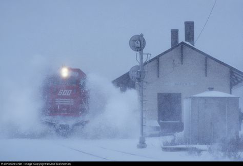 On the snowy afternoon of January 25, 1990, a Soo Line westbound dashes through the snow through Brookfield, Wisconsin. Brookfield Wisconsin, Train Whistle, Train Engineer, Rail Train, Railroad History, Dashing Through The Snow, Train Times, Beautiful Scenes, Train Depot