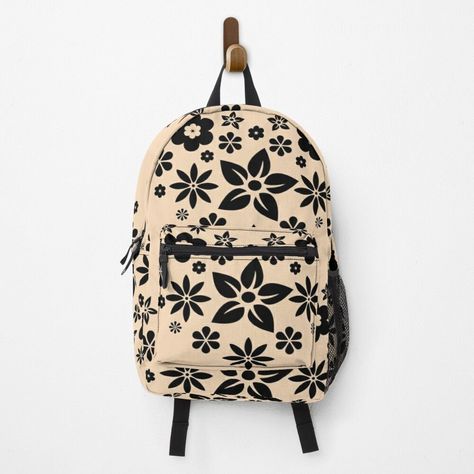 A backpack with floral pattern. School backpack designed by Lena Kiagia. #aestheticbackpack #schoolbackpack #lenakiagia #patterns #aestheticpattern #lovemotif Aesthetic Backpack, Floral Backpack, Patterned Backpack, Trendy Aesthetic, School Backpack, Conceptual Art, School Backpacks, Fashion Backpack, Print On Demand