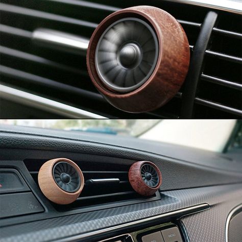 Wooden Aromatherapy Essential Oil Diffuser Car Vent Clip - The Green Head Air Refreshener, Car Detail Shop, Wooden Diffuser, Car Accessories For Guys, Car Accessories Diy, Car Air Purifier, Car Vent Clip, Car Accessories For Girls, Car Fragrance