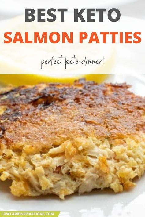 Carnivore Salmon Patties, Keto Salmon Patties Recipes, Leftover Salmon Recipes Keto, Keto Salmon Loaf Recipe, Keto Canned Salmon Recipes, Carnivore Tuna Patties, Keto Tuna Cakes, Keto Salmon Patties With Fresh Salmon, Keto Salmon Patties With Pork Rinds