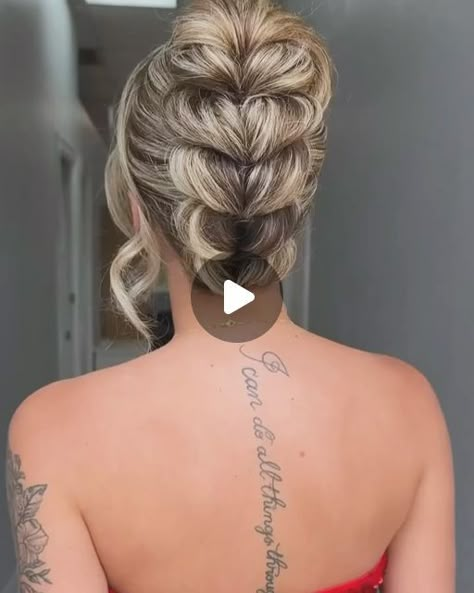 Easy Updos For Long Hair, Hairstyle Easy, Easy Updo Hairstyles, Hoco Hair Styles, Beautiful Braided Hair, Hair Upstyles, Easy Hair Updos, Long Hair Wedding Styles, Long Hair Updo