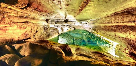 Next time you're in southern Minnesota, make a detour to Forestville Mystery Cave State Park. There, you'll have the chance to take a 3/4-mile underground hike that leads to one of the most stunning - and unique - sights in Minnesota: a turquoise lake. Minnesota Hiking, Underground Pool, Minnesota Camping, Space The Final Frontier, Driftless Area, Minnesota Travel, Travel Wishes, Best Campgrounds, Cave In