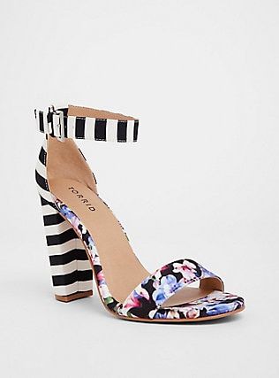 Plus Size Shoes, Heel Sandals Outfit, Spring Heels, Full Midi Skirt, Wide Width Sandals, Heel Accessories, Ankle Strap Block Heel, Toe Post Sandals, Wide Width Shoes