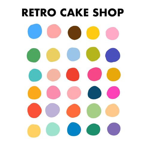 Retro Cake, Procreate Palette, Color Palette Bright, Brand Color Palette, Color Palette Design, Design Innovation, Color Crush, Color Inspo, Colour Board