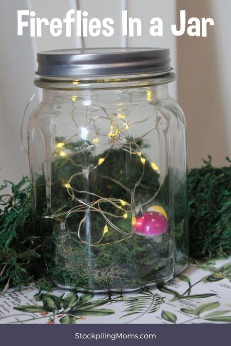 Fairy Garden Mushrooms, Fireflies In A Jar, Lantern Decor, Inexpensive Crafts, Firefly Lights, The Mantle, Fairy Jars, Mini Fairy Garden, Singing Time