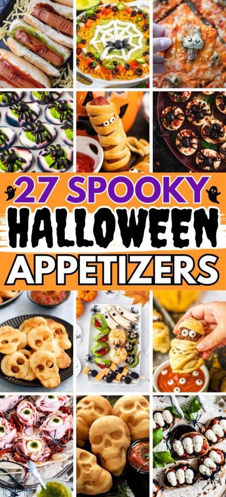 27 Easy Halloween Appetizers That Are A Total Scream - ZEN AND HONEY Monster Themed Food, Halloween Party Platter, Easy Halloween Appetizers, Halloween Appetizers For Adults, Halloween Themed Appetizers, Fun Halloween Appetizers, Halloween Themed Snacks, Halloween Finger, Halloween Finger Foods