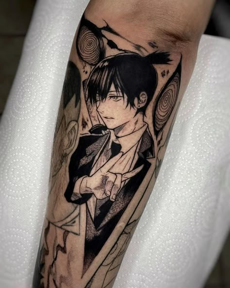 Aki Chainsaw Man, Gamer Tattoos, Arm Tats, Epic Tattoo, Manga Tattoo, Tattoo Anime, Jewelry Tattoos, Sketch Tattoo Design, Tattoo Apprentice