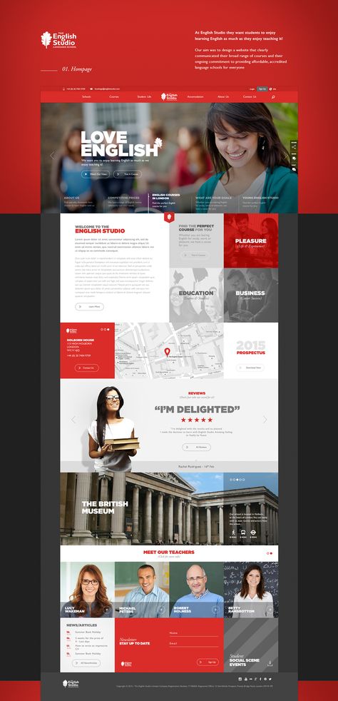 Our Work Website Design, Red Black Website, Black And Red Website Design, School Website Design Inspiration, Red Web Design, B2b Website Design, Red Website Design, Website Red, Learning Website Design