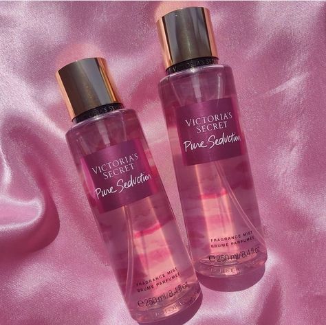 Pure Seduction by Victoria's Secret. Fragrant notes include combination of melon, plum and freesia makes you feel utterly irresistible and seductive.⁠ ⁠ #scentsbooth⁠ #love⁠ #sexywoman⁠ #blackgirlluxury⁠ #scentofawoman⁠ #southafricanfashion⁠ #fragrancelover⁠ #perfumelover Latina Room, Hygiene Aesthetic, Pink Perfume Victoria Secret, Victoria's Secret Pure Seduction, Pure Seduction, Victoria Secret Fragrances, Bath And Body Works Perfume, Victoria Secret Perfume, Celebrity Perfume