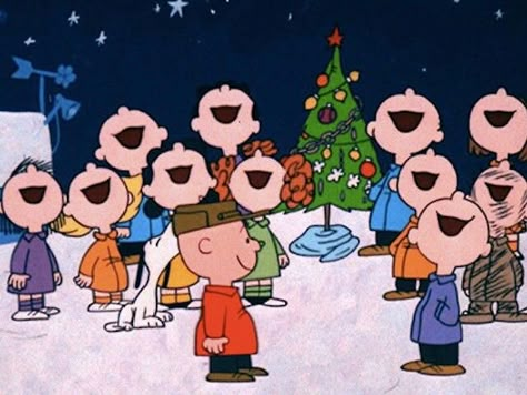 Charlie Brown Christmas choir Best Family Christmas Movies, Christmas Tv Specials, Deco Fruit, Family Christmas Movies, A Charlie Brown Christmas, Japanese Ads, Peanuts Charlie Brown, Peanuts Characters, Peanuts Christmas