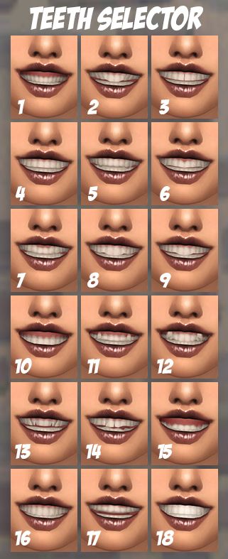 Simblreen Teeth Megapack - The Sims 4 Create a Sim - CurseForge Teeth Sims 4 Cc Maxis Match, Ts4 Teeth Preset, Sims 4 Teeth Overlay, Teeth Presets Sims 4, Default Body Sims 4, Sims4 Braces, Cc Teeth Sims 4, Sims 4 Dimples Cc All Ages, Sims 4 Hand Replacement