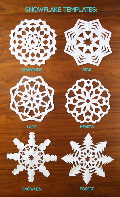 Christmas Snowflakes Crafts, Paper Snowflake Template, Diy Christmas Snowflakes, Paper Snowflake Patterns, Christmas Snowflakes Decorations, Snowflake Cutouts, Snowflake Patterns, Snowflake Template, Snowflake Craft