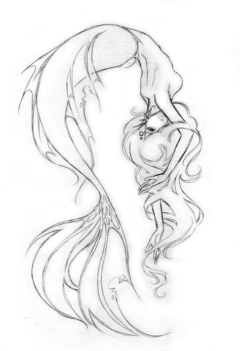 Mermaid Sketch, Mermaid Pose, Mermaid Artwork, Mermaid Drawings, Mermaid Tattoo, Mermaid Tattoos, Sketchbook Art, Mermaid Art, A Pencil