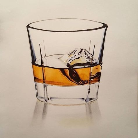 Whisky Tattoo Ideas, Canvas Painting Ideas For Guys, Whisky Drawing, Whisky Glass Tattoo, Whiskey Tattoo Ideas, Bourbon Tattoo, Whisky Tattoo, Whiskey Tattoo, Wine Glass Tattoo