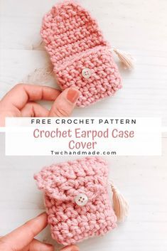 Diy Earpod Case Cover, Crochet Headphone Pouch Free Pattern, Crochet For Earpods, Free Airpod Case Crochet Pattern, Ipod Crochet Case Pattern, Crochet Earbud Case Free Pattern, Crochet Ipod Cases Free Pattern, Crochet Ipod Cases, Crochet Earpod Case