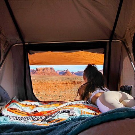 Not your ordinary vacation. _________________________________________________ 📷 Credit: @thewanderlustbrunette Tent ⛺: @frontrunneroutfitters • • • Tag your Roof Top Tent, Off-Road Vehicle, or Tent View with @drivecampexplore to be featured! • • • Don't forget to follow @drivecampexplore & @tentparadise for more awesome camping photos! • • • Want more camping tips & tricks? Head over to facebook.com/drivecampexplore and smash that Like Button. • • • 🔽Hashtags🔽  #DriveCampExplore #tentview #ro Tent Camping Aesthetic, Tent Photography, Tent View, Camping Photos, Trail Life, Tent Living, Camping Photo, Camping Safety, Rooftop Tent