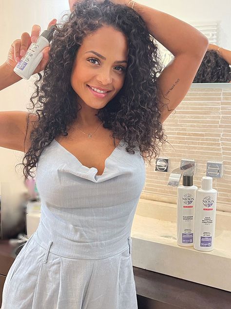 Barbie In Real Life, Postpartum Hair, Christina Millian, Supportive Husband, Third Child, Afro Latina, Hair Care Brands, Christina Milian, Full Hair