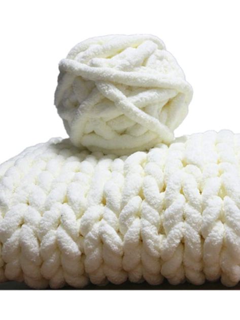 PRICES MAY VARY. ✅Jumbo Chenille Yarn is great for super chunky knitting: super fluffy and soft; Get unique and colorful arm knitting, big stitch projects or large hand knit items with this super soft bulky puffy blankets stripes yarn that does all the color switching for you! ✅ Chunky Chenille Yarn is super cozy and fluffy, almost as thick as super chunky Merino wool but much lighter and softer! a classic chioce of all your knitting craft projects, and excellent chioce if you want a yarn that's Arm Knitting Yarn, Diy Knit Blanket, Chunky Knit Throw Blanket, Fancy Hands, Hand Knit Blanket, Super Chunky Yarn, Chunky Knitting, Chunky Knit Throw, Weaving Yarn