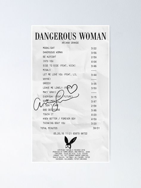 "album receipt" Poster by jennagardnerr | Redbubble Life Support Album Receipt, Ariana Grande Receipt, Album Receipts Aesthetic, Receipt Poster, Album Receipts, Album Receipt, Ariana Grande Dangerous, Photographie Indie, Ariana Grande Album