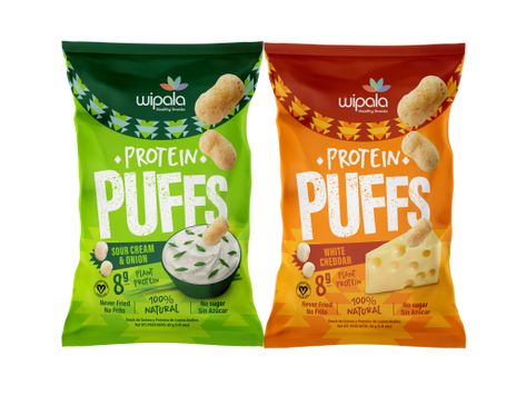 Introducing this amazing 6-pack combo that contains your new favorite plant protein snack! Our new Salty Sour Cream & Onion and White Cheddar Protein Puffs are tasty, crunchy and all-natural snacks. Never fried, they have 8g of plant-protein and they are only made from clean ingredients. Are you looking for the best flavor mix for your healthy lifestyle? Our Protein Puffs are ideal for you at all times.