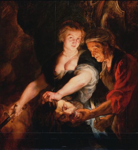 Judith with the Head of Holofernes [Peter Paul Rubens] | Sartle - Rogue Art History Judith Holofernes, Head Of Holofernes, Judith And Holofernes, Rage Art, Art History Major, Istoria Artei, Baroque Painting, Paul Rubens, Francisco Goya