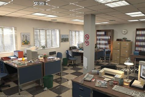 90s Office Police Department Office, Office Reference, Office Department, 90s Office, Business Address, Old Office, Office Meeting Room, Retro Office, Office Office