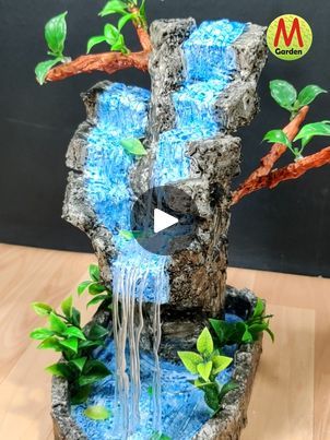 Artificial Waterfall, Bottle Fountain, Art